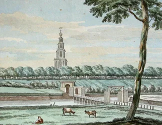 Outside Oosterpoort and Oosterpoortenbrug with City Wall of Groningen